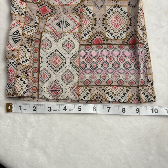 Boho Print High-Waisted Wide-Leg Pants Size S New Look Multicolor - Picture 8 of 8